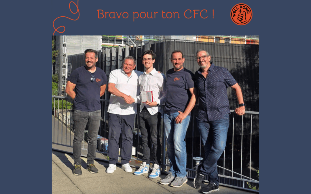 Bravo à Alexandre pour son CFC 🎉